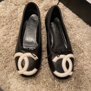 Chanel cambon CC ballet flats